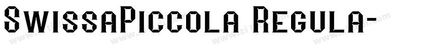 SwissaPiccola Regula字体转换